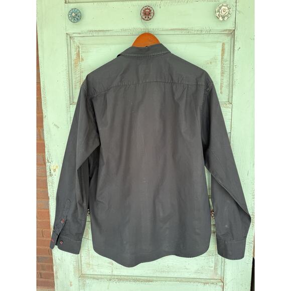 UNTUCKit Black Shirt Mens‎ Size XL 100% Soft Cotton Button Up Long Sleeve - Picture 5 of 6